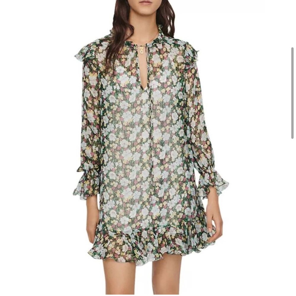 Maje Rullina Silk Dress Women's Sz 3/L